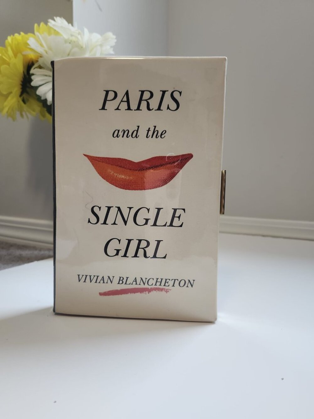 rare KATE SPADE Paris And The Single Girl Vivian Blancheton book clutch bag